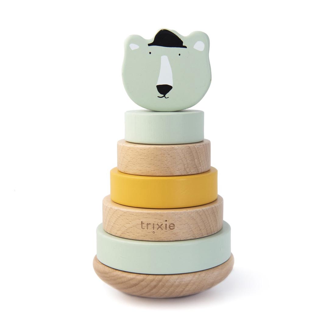 Wooden stacking toy - Mr. Polar Bear